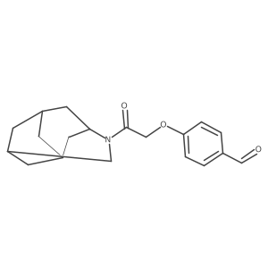 4-[2-(4-Azatricyclo[4.3.1.13,8]undecan-4-yl)-2-oxoethoxy]benzaldehyde Structure