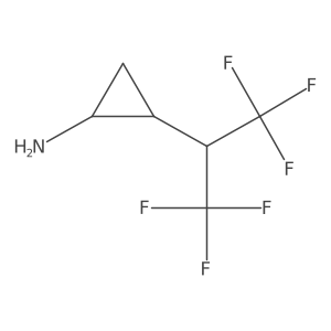 rac-(1R,2S)-2-(1,1,1,3,3,3-hexafluoropropan-2-yl)cyclopropan-1-amine结构式