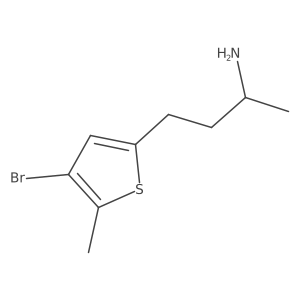 (2R)-4-(4-bromo-5-methylthiophen-2-yl)butan-2-amine Structure