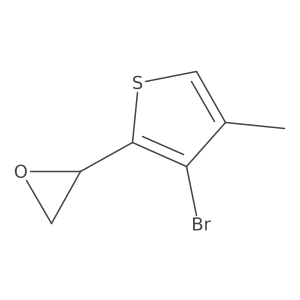 (2R)-2-(3-bromo-4-methylthiophen-2-yl)oxirane Structure