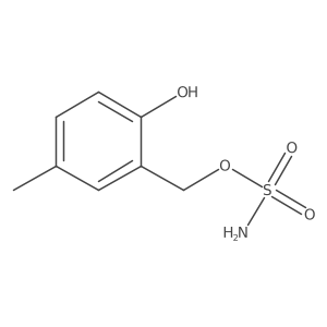 (2-Hydroxy-5-methylphenyl)methyl sulfamate结构式