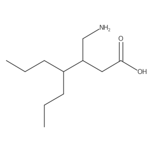 3-(Aminomethyl)-4-propylheptanoic acid结构式