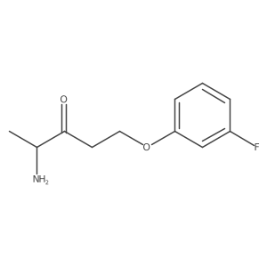 4-Amino-1-(3-fluorophenoxy)pentan-3-one Structure