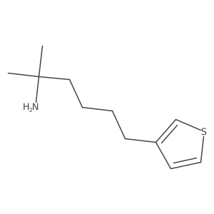 2-Methyl-6-(thiophen-3-yl)hexan-2-amine Structure