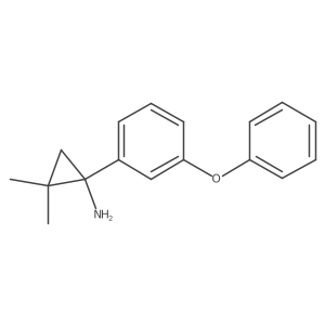 2,2-Dimethyl-1-(3-phenoxyphenyl)cyclopropan-1-amine Structure