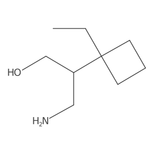 3-Amino-2-(1-ethylcyclobutyl)propan-1-ol Structure