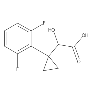 2-[1-(2,6-Difluorophenyl)cyclopropyl]-2-hydroxyacetic acid结构式