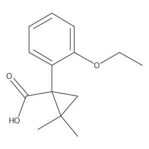 1-(2-Ethoxyphenyl)-2,2-dimethylcyclopropane-1-carboxylic acid结构式