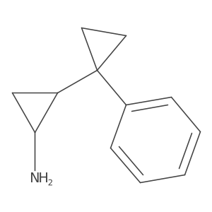 2-(1-Phenylcyclopropyl)cyclopropan-1-amine结构式