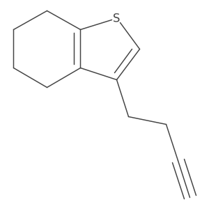 3-(But-3-yn-1-yl)-4,5,6,7-tetrahydro-1-benzothiophene Structure