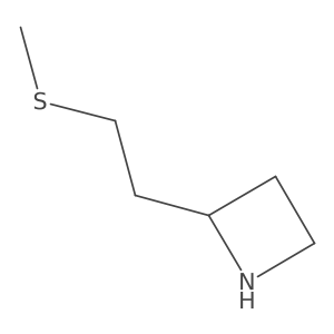 2-[2-(Methylsulfanyl)ethyl]azetidine结构式