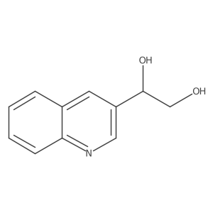 1-(Quinolin-3-yl)ethane-1,2-diol结构式