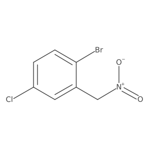 1-Bromo-4-chloro-2-(nitromethyl)benzene结构式