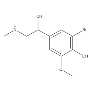 2-Bromo-4-[1-hydroxy-2-(methylamino)ethyl]-6-methoxyphenol结构式