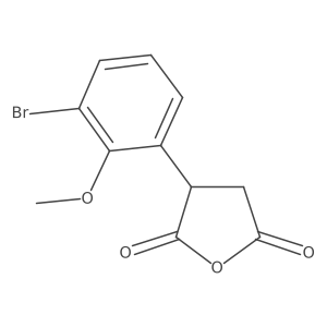 3-(3-Bromo-2-methoxyphenyl)oxolane-2,5-dione Structure