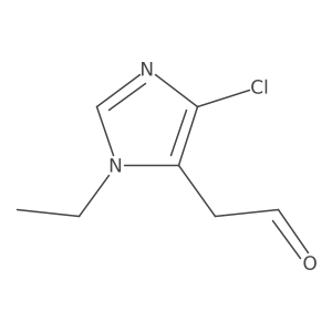2-(4-chloro-1-ethyl-1H-imidazol-5-yl)acetaldehyde结构式