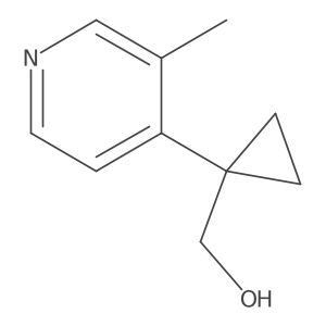 [1-(3-Methylpyridin-4-yl)cyclopropyl]methanol Structure