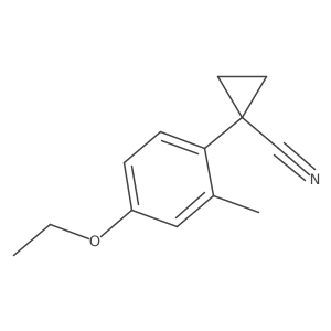 1-(4-Ethoxy-2-methylphenyl)cyclopropane-1-carbonitrile结构式