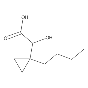 2-(1-Butylcyclopropyl)-2-hydroxyacetic acid Structure