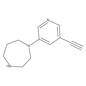 1-(5-Ethynyl-3-pyridyl)-homopiperazine Structure