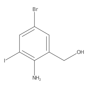 2-amino-5-bromo-3-iodoBenzenemethanol Structure