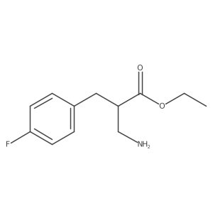 Ethyl 3-amino-2-(4-fluorobenzyl)propanoate Structure