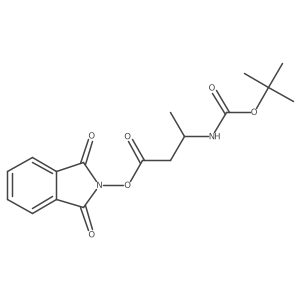 1,3-dioxo-2,3-dihydro-1H-isoindol-2-yl 3-{[(tert-butoxy)carbonyl]amino}butanoate Structure