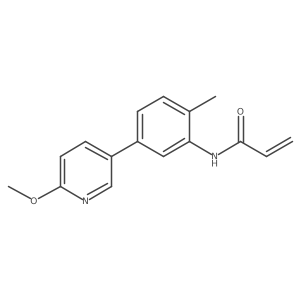 N-[5-(6-Methoxypyridin-3-yl)-2-methylphenyl]prop-2-enamide Structure