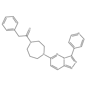 2-Phenyl-1-{4-[3-(pyridin-4-yl)-[1,2,4]triazolo[4,3-b]pyridazin-6-yl]-1,4-diazepan-1-yl}ethan-1-one Structure