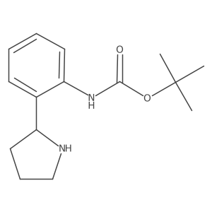 tert-Butyl (S)-(2-(pyrrolidin-2-yl)phenyl)carbamate结构式