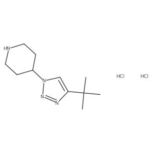 4-(4-Tert-butyltriazol-1-yl)piperidine;dihydrochloride结构式