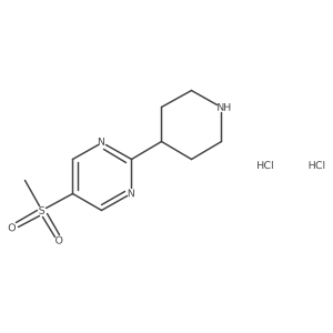 5-Methylsulfonyl-2-piperidin-4-ylpyrimidine;dihydrochloride结构式