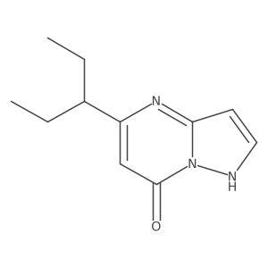 5-(1-Ethylpropyl)pyrazolo[1,5-a]pyrimidin-7(4H)-one结构式
