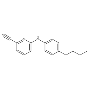 4-[(4-Butylphenyl)amino]pyrimidine-2-carbonitrile Structure
