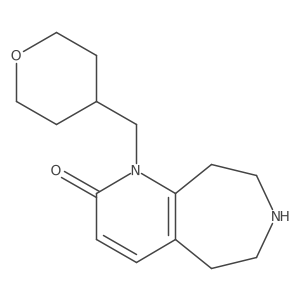 1-((Tetrahydro-2H-pyran-4-yl)methyl)-6,7,8,9-tetrahydro-1H-pyrido[2,3-d]azepin-2(5H)-one Structure