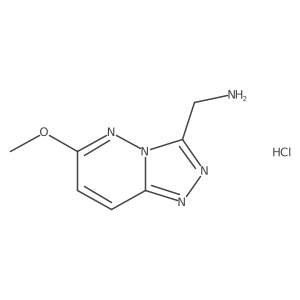 [(6-Methoxy[1,2,4]triazolo[4,3-b]pyridazin-3-yl)methyl]amine hydrochloride Structure