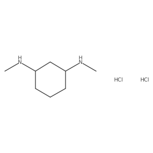 (1R,3R)-N1,N3-dimethylcyclohexane-1,3-diamine dihydrochloride结构式