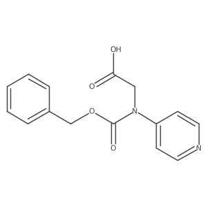 2-{[(Benzyloxy)carbonyl](pyridin-4-yl)amino}acetic acid Structure