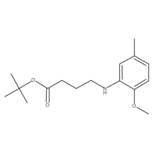 Tert-butyl 4-[(2-methoxy-5-methylphenyl)amino]butanoate结构式