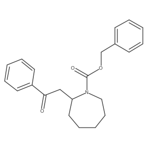 Benzyl 2-(2-oxo-2-phenylethyl)azepane-1-carboxylate结构式