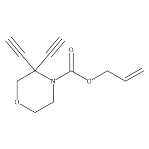 Prop-2-en-1-yl 3,3-diethynylmorpholine-4-carboxylate Structure