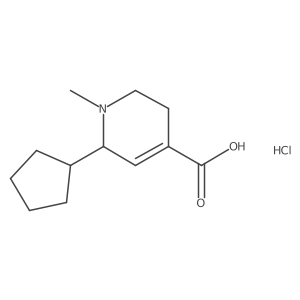 6-Cyclopentyl-1-methyl-1,2,3,6-tetrahydropyridine-4-carboxylic acid hydrochloride结构式