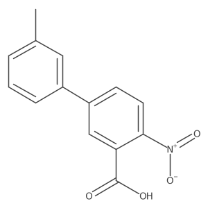 3'-Methyl-4-nitro-[1,1'-biphenyl]-3-carboxylic acid Structure