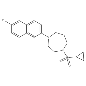 6-Chloro-2-[4-(cyclopropanesulfonyl)-1,4-diazepan-1-yl]quinoline Structure
