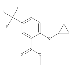Methyl 2-cyclopropoxy-5-(trifluoromethyl)benzoate Structure