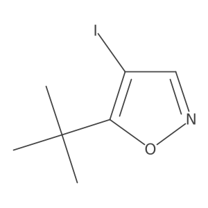 5-Tert-butyl-4-iodo-1,2-oxazole结构式