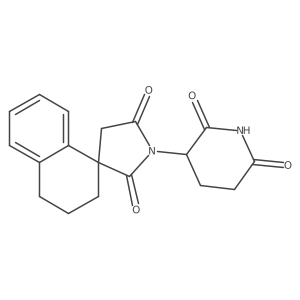 1'-(2,6-dioxopiperidin-3-yl)-3,4-dihydro-2H-spiro[naphthalene-1,3'-pyrrolidine]-2',5'-dione Structure