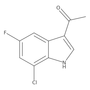1-(7-Chloro-5-fluoro-1H-indol-3-yl)ethan-1-one Structure