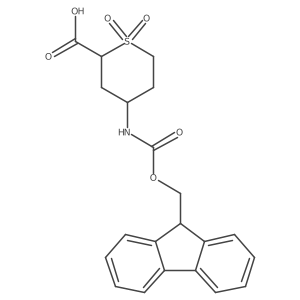 4-({[(9H-fluoren-9-yl)methoxy]carbonyl}amino)-1,1-dioxo-1lambda6-thiane-2-carboxylic acid Structure