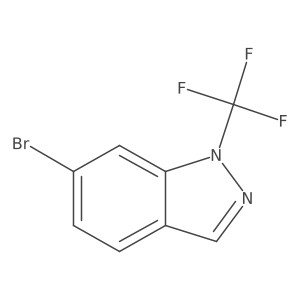 6-bromo-1-(trifluoromethyl)-1H-indazole结构式